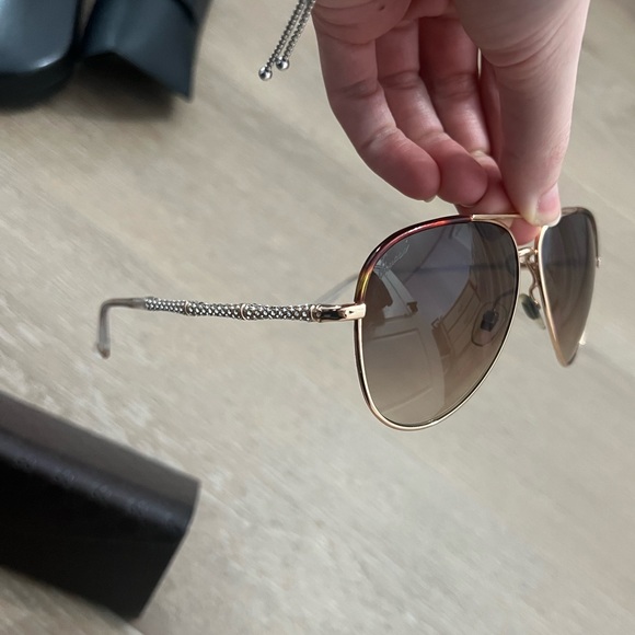 Gucci Women's GG 4276NS 4276/N/S Aviator Swarovski Crystals Temples Sunglasses - Picture 2 of 5